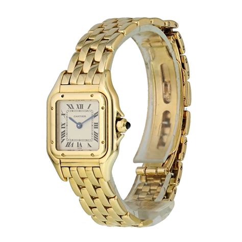 cartier gold watches ladies|cartier ladies automatic watch.